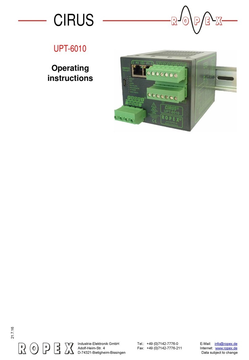 Ropex CIRUS UPT-6010 User manual