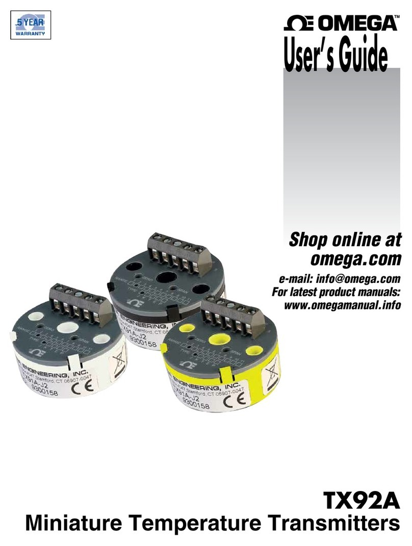 Omega TX92A user guide