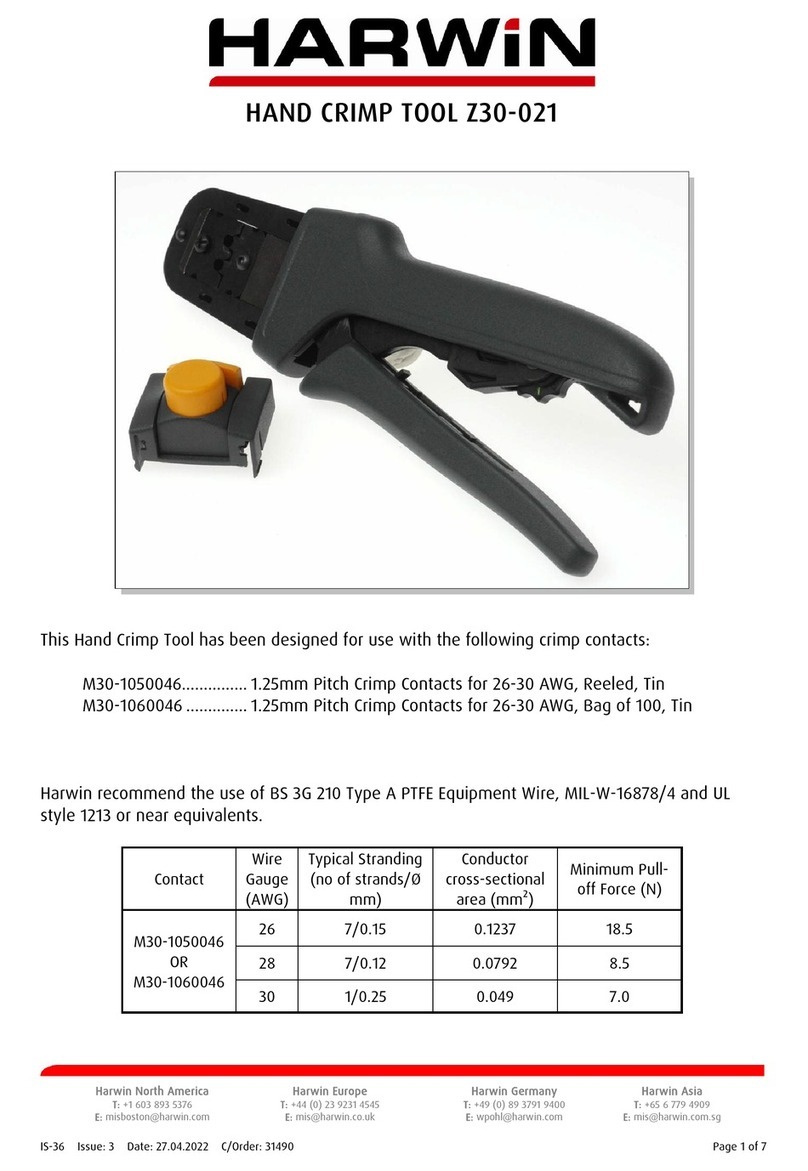 Harwin Z30-021 User manual Harwin Z30-021 User manual