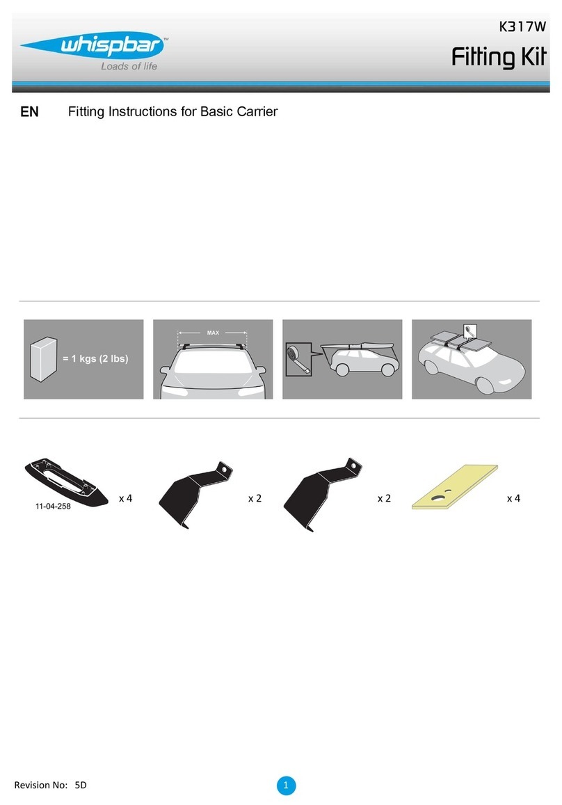 Whispbar K317W Fitting instructions