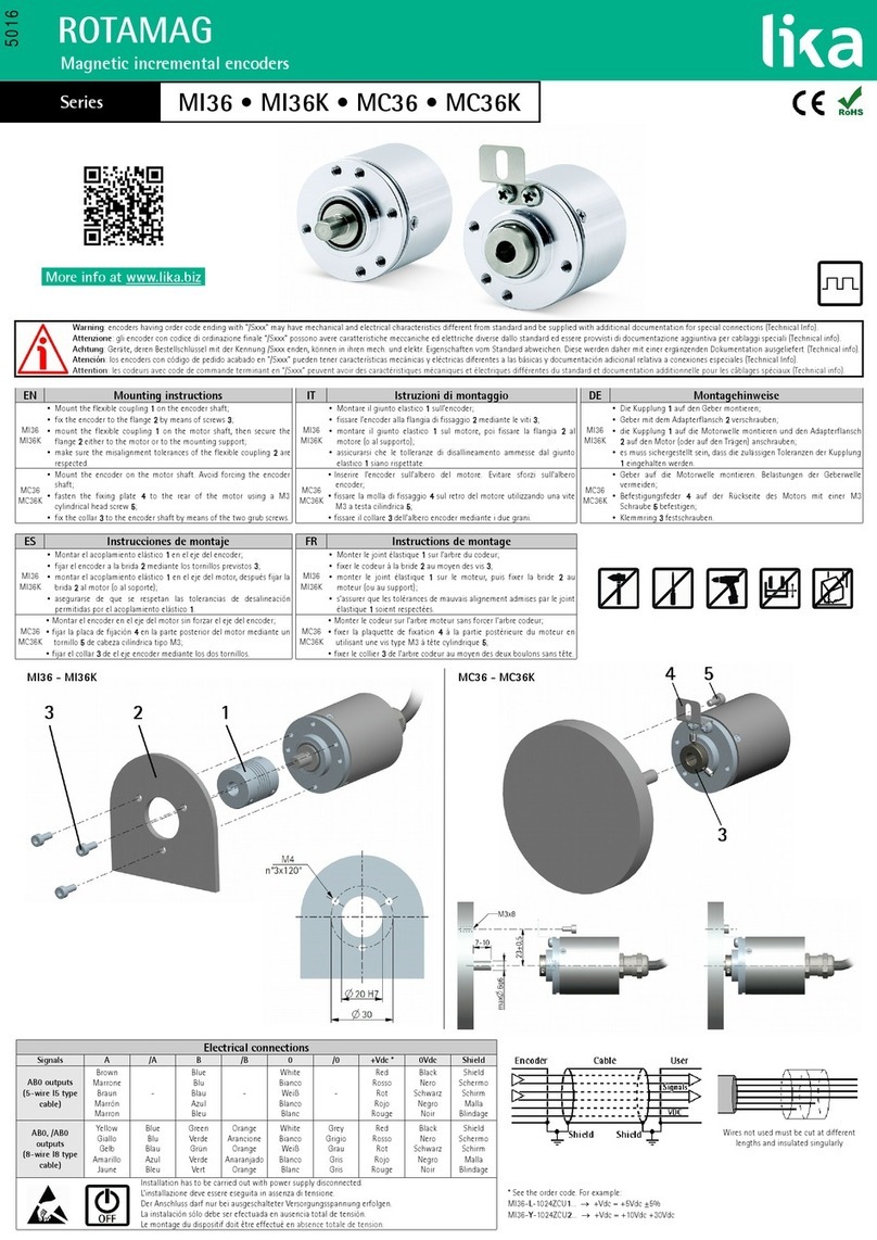 Lika ROTAMAG MI36 Series User manual