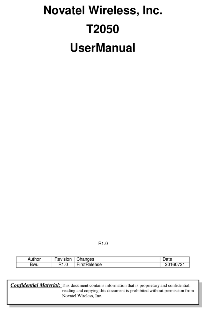 Novatel T2050 User manual