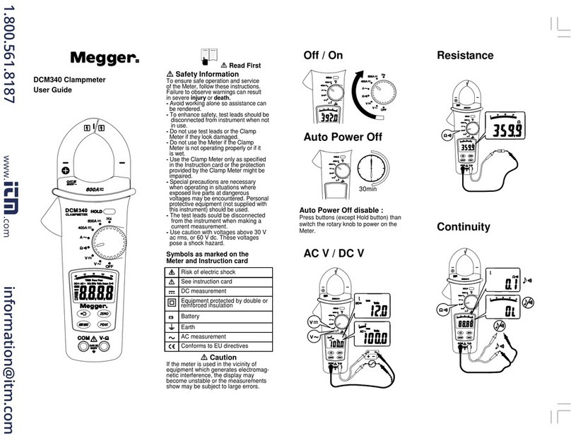 Megger DCM340 user guide