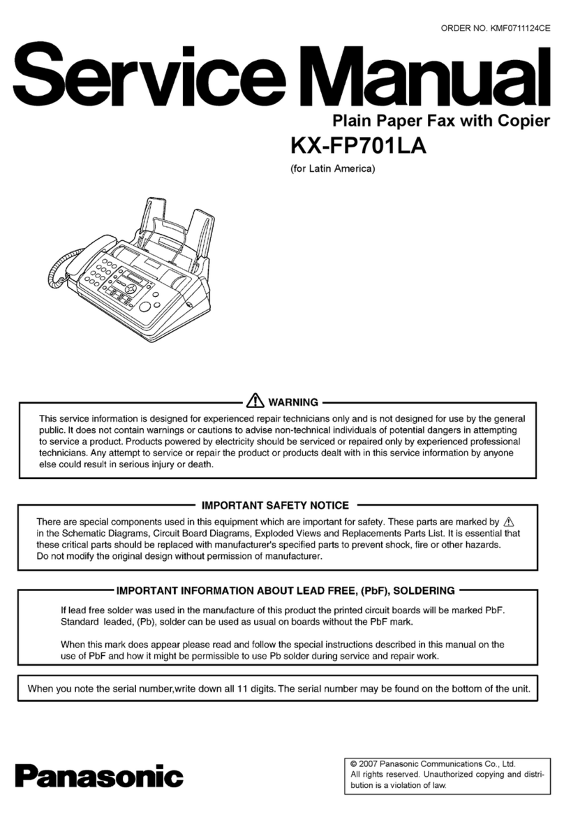 Panasonic KX-FP701LA Service manual