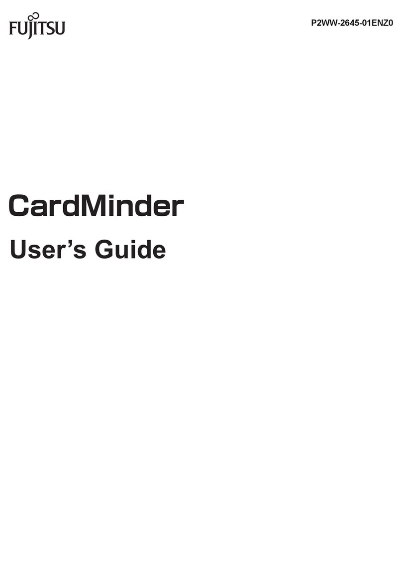 Fujitsu CardMinder User manual