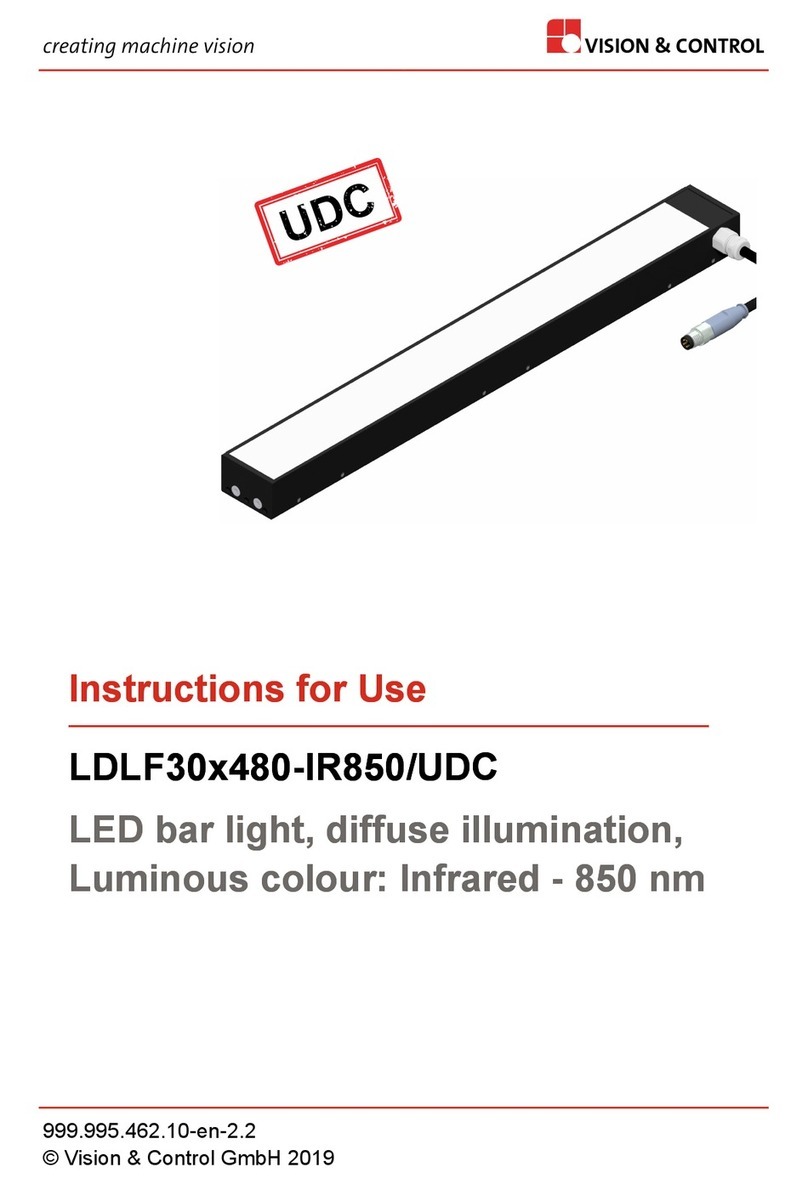 Vision & Control LDLF30x480-IR850/UDC User manual