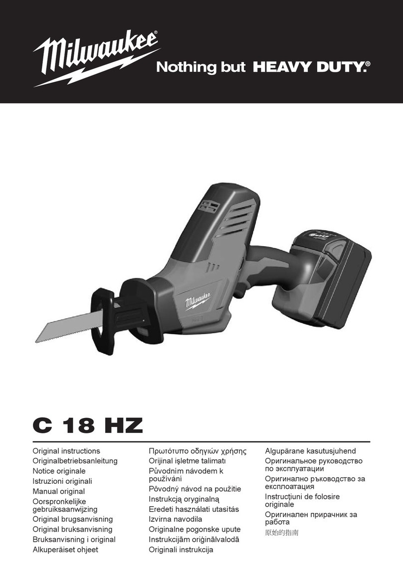 Milwaukee C18HZ-0 Original instructions