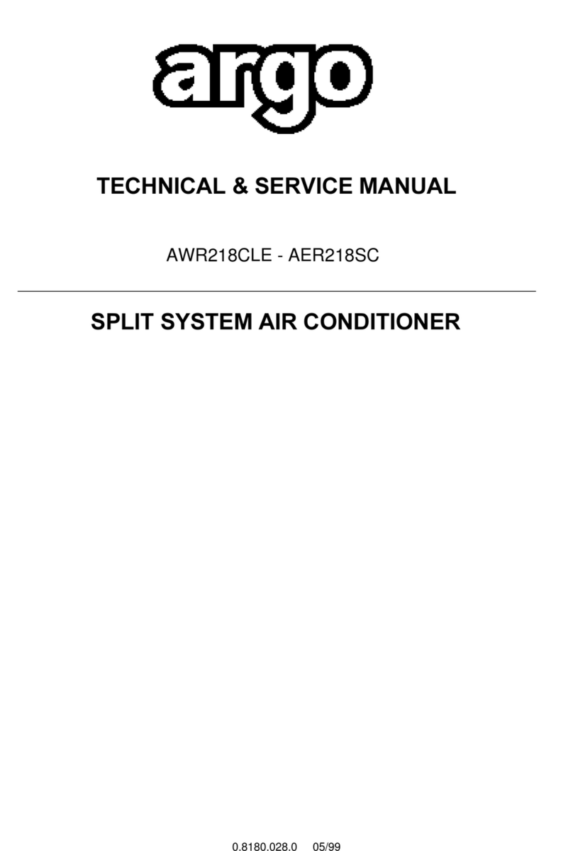 Argo AWR218CLE Operating manual