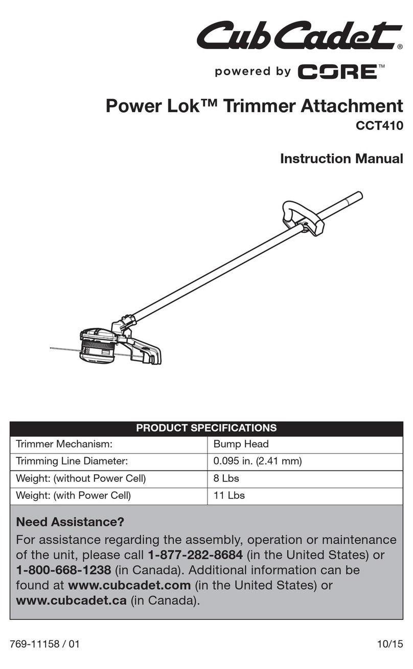 Cub Cadet CCT410 instruction manual