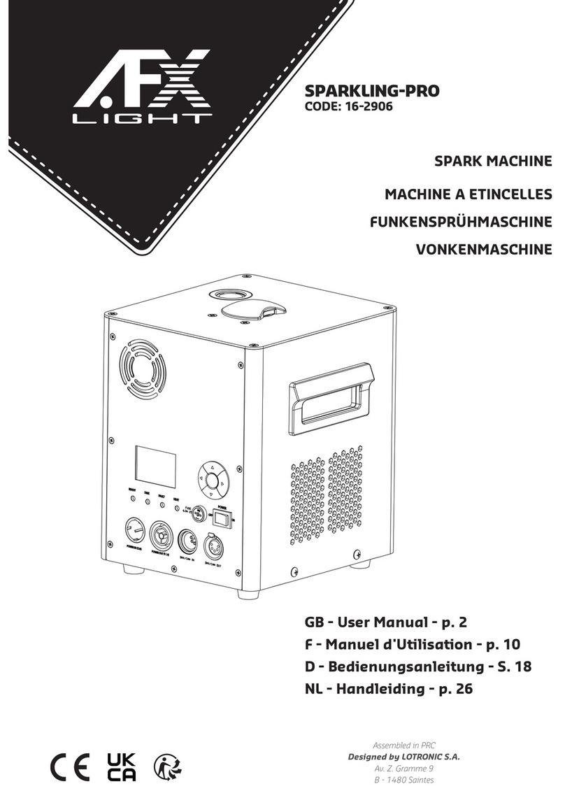 afx light SPARKLING-PRO User manual
