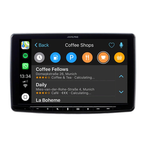 Alpine iLX-F903TRA owner's manual