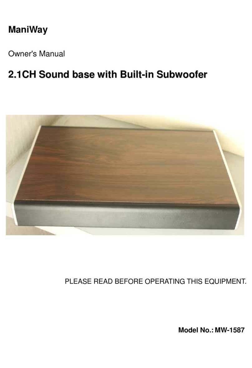 Maniway MW-1587 owner's manual