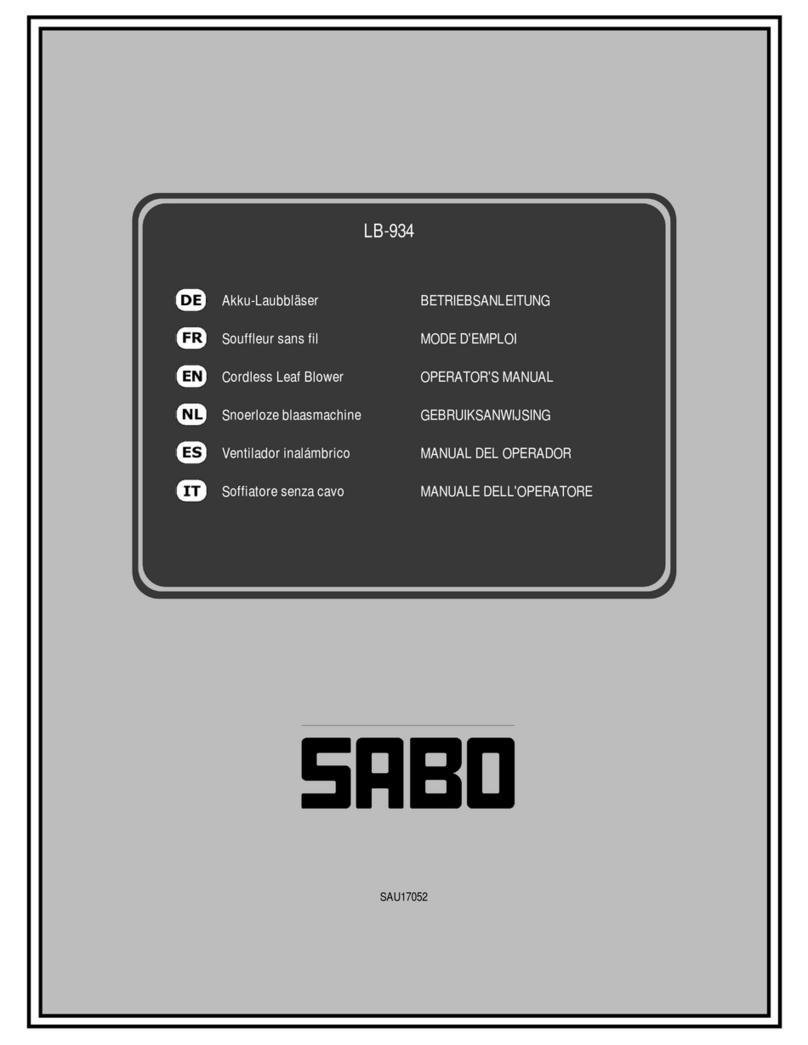 Sabo LB-934 Operator's manual