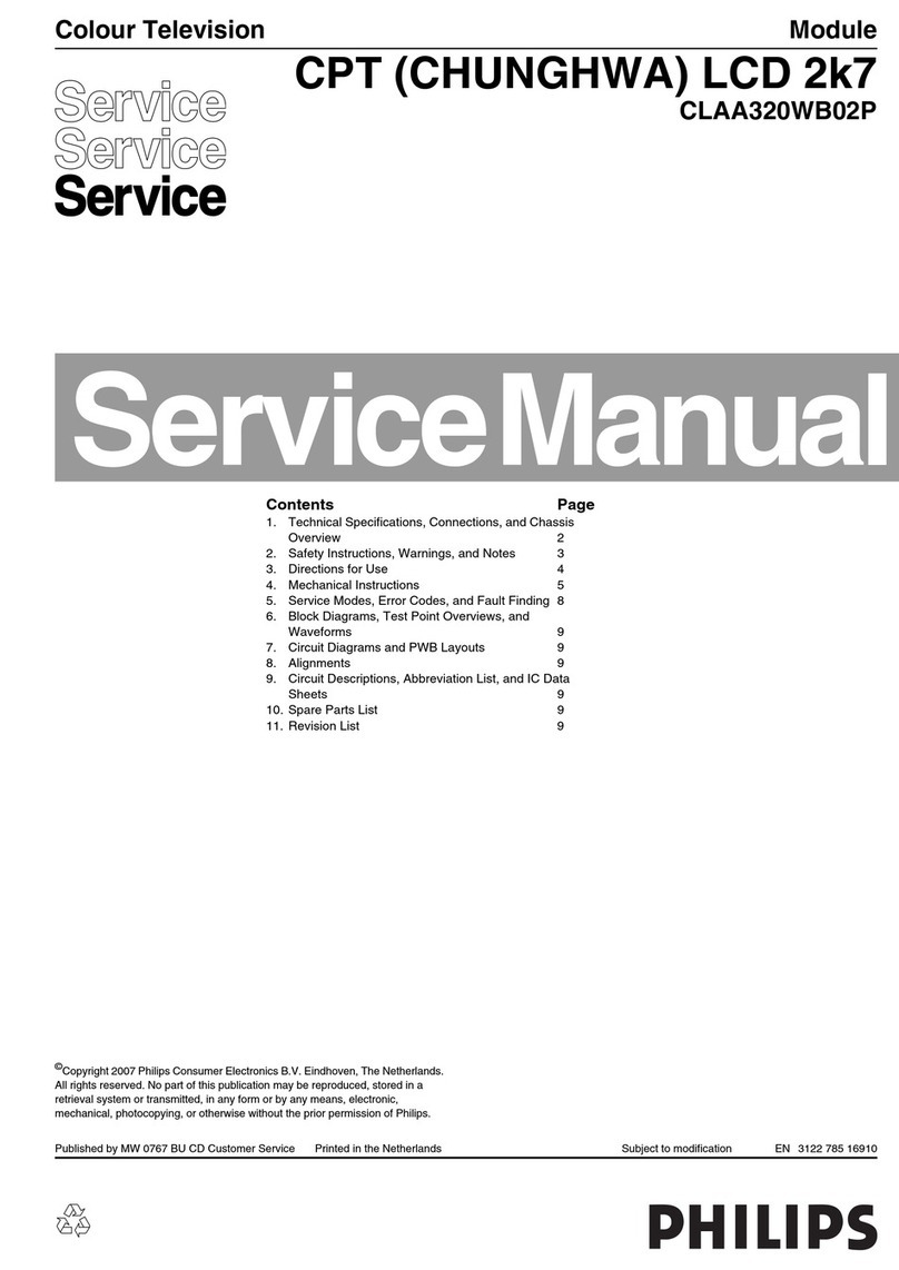 Philips LCD CPT 2K7 User manual