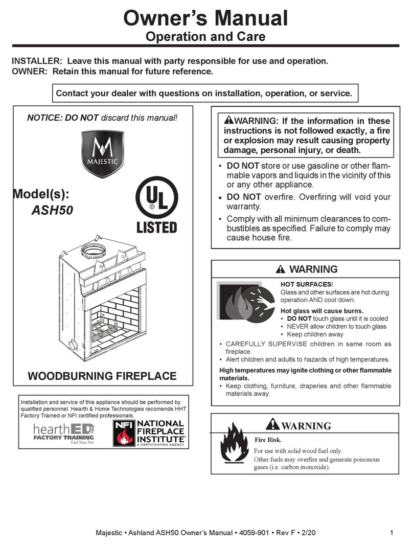 Majestic ASH50 owner's manual Majestic ASH50 owner's manual
