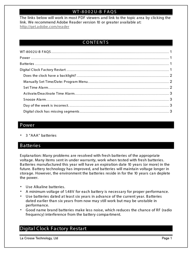 La Crosse Technology WT-8002U-B Dimensions