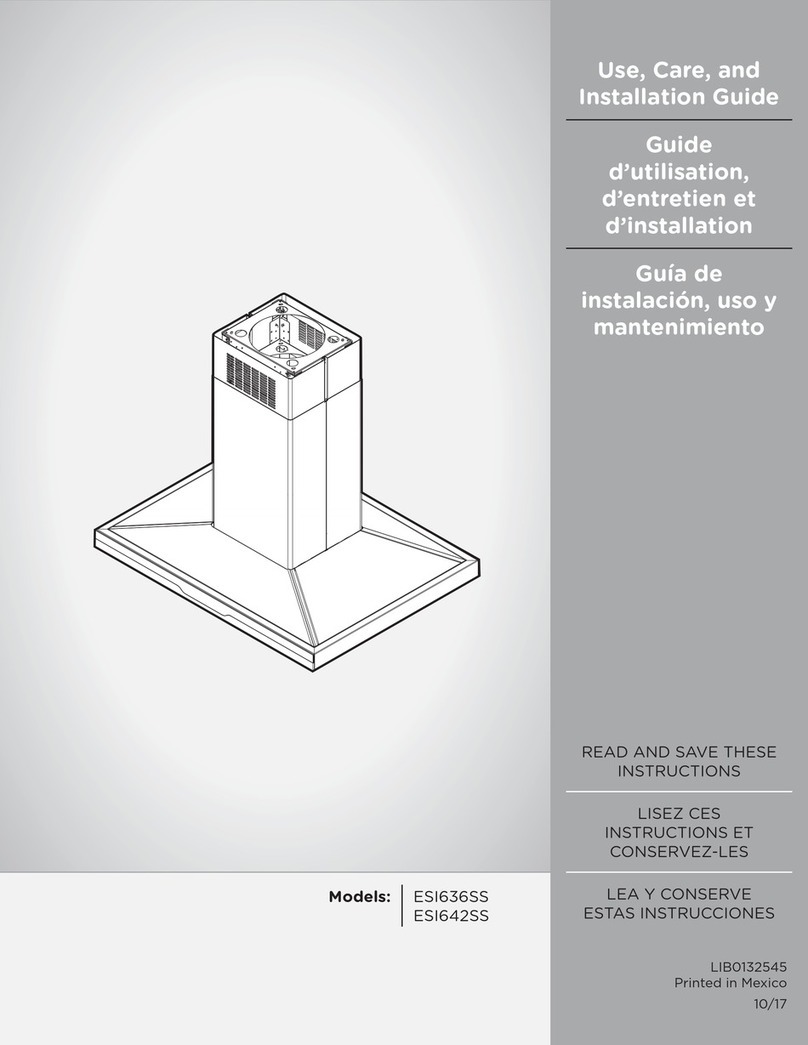 ELICA ESI642SS Installation guide