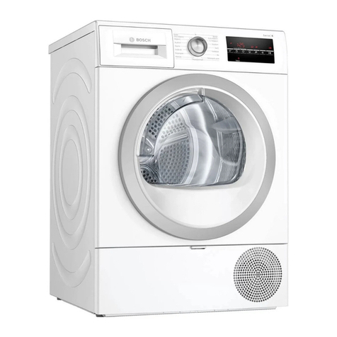 Bosch WTR86T9SSN Installation and operating instructions