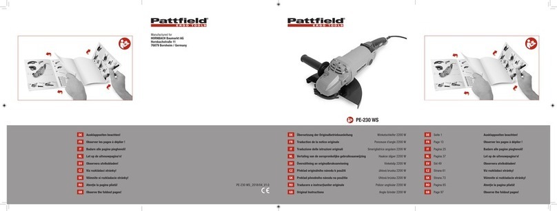 Pattfield Ergo Tools PE-230WS Original instructions