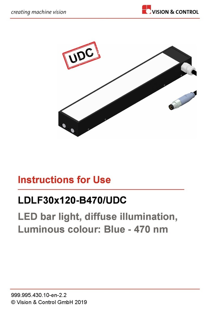 Vision & Control LDLF30x120-B470/UDC User manual