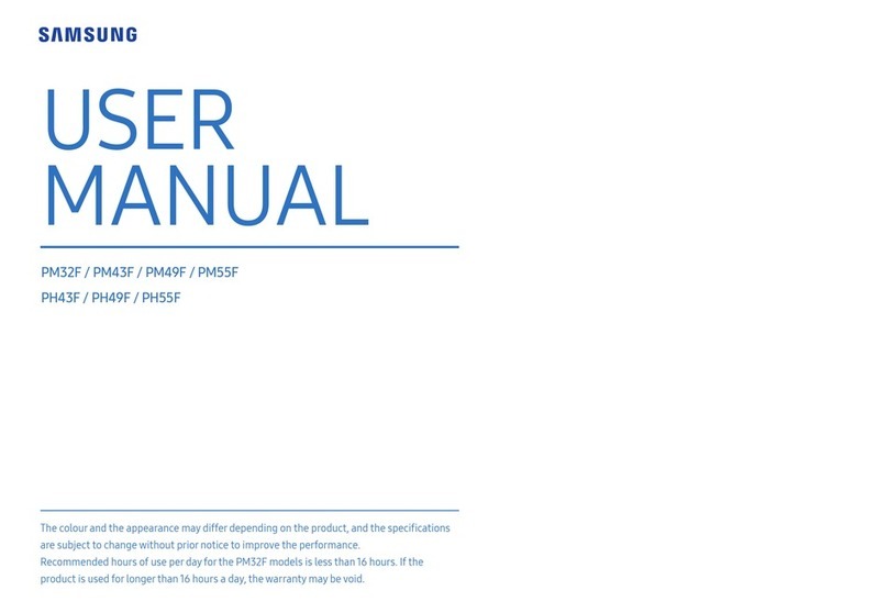 Samsung PM55F  PH43F User manual
