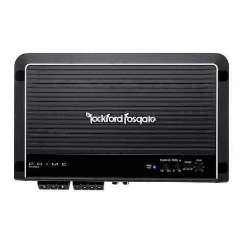 Rockford Fosgate Prime R250X1 User manual Rockford Fosgate Prime R250X1 User manual
