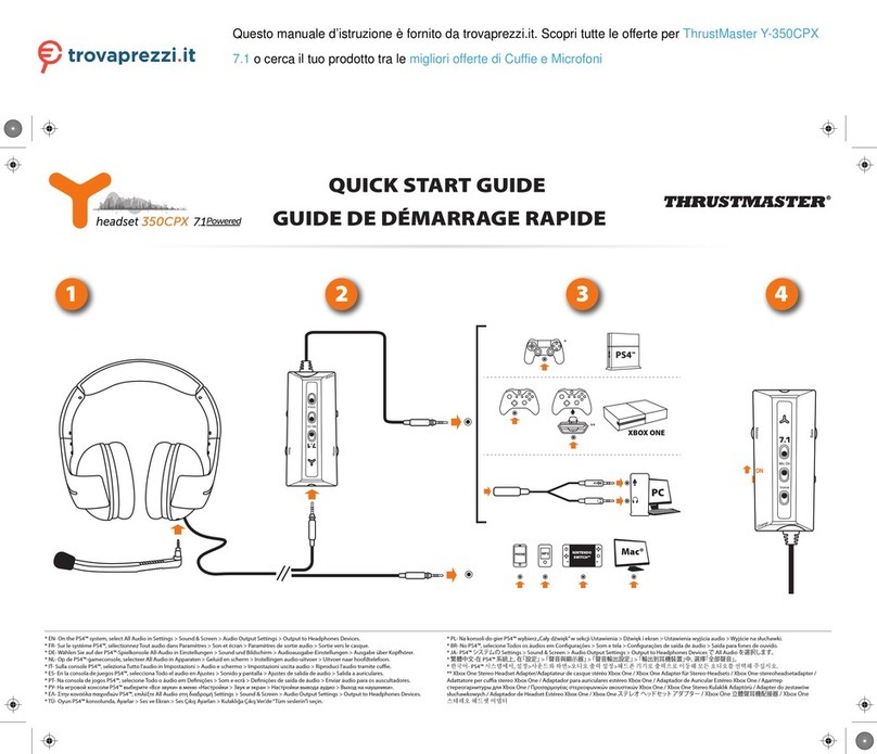 Thrustmaster 350CPX quick start guide