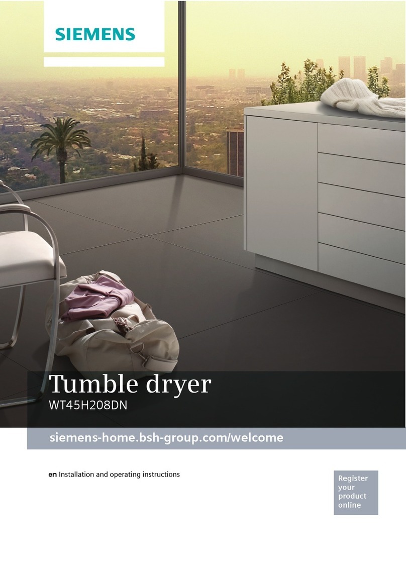 Siemens WT45H208DN User manual