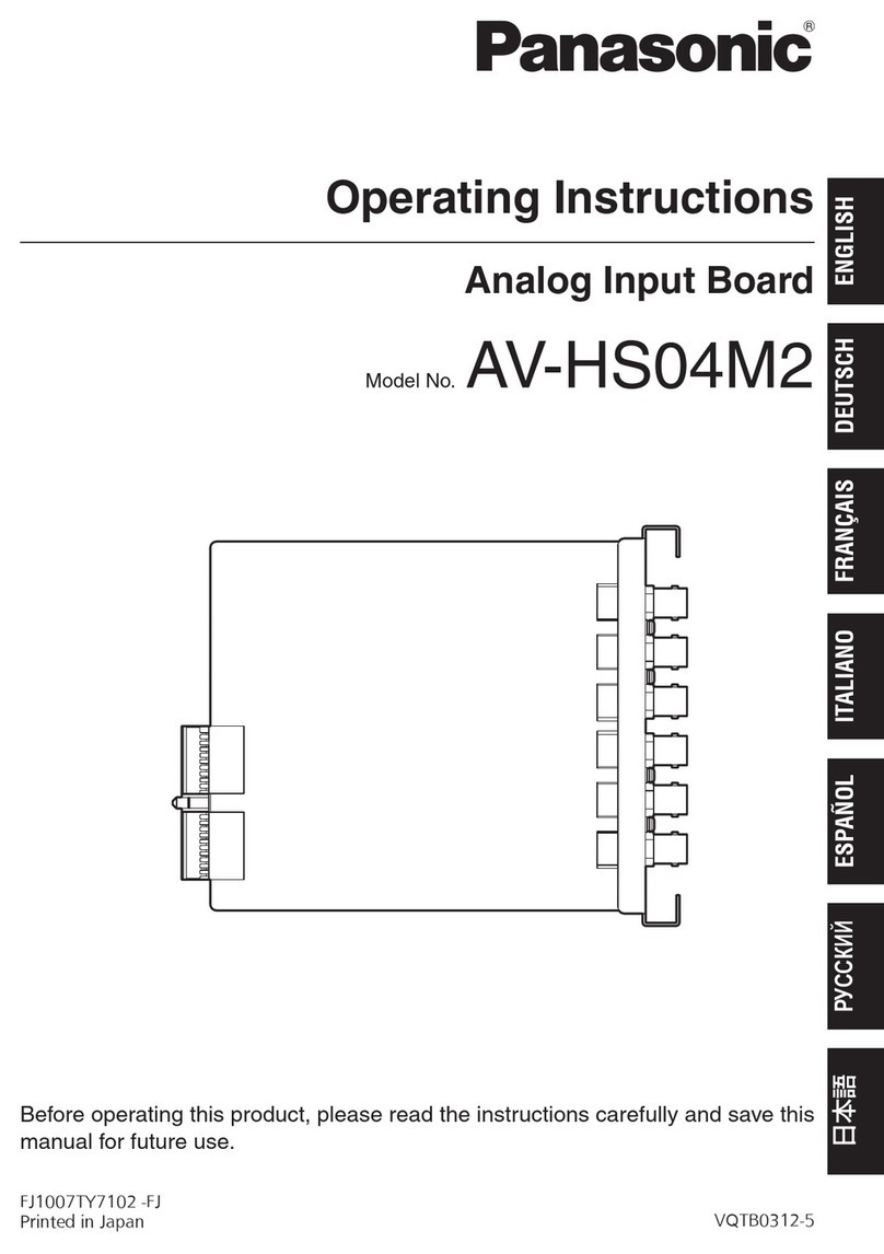 Panasonic AV-HS04M2 User manual