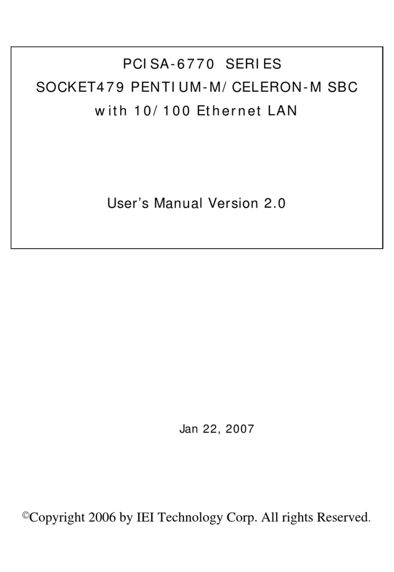 IEI Technology PCISA-6770 Series User manual