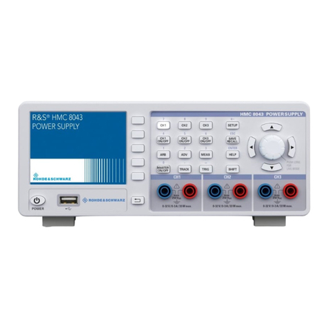 Rohde & Schwarz HMC8043-G User manual