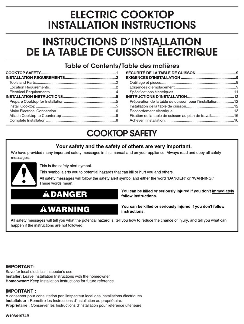 Whirlpool W5CE1522FB01 installation instructions