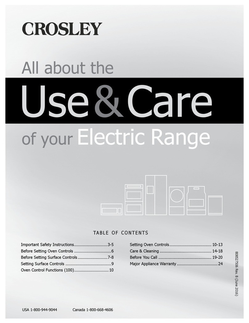 Crosley CRE3580QSB User manual