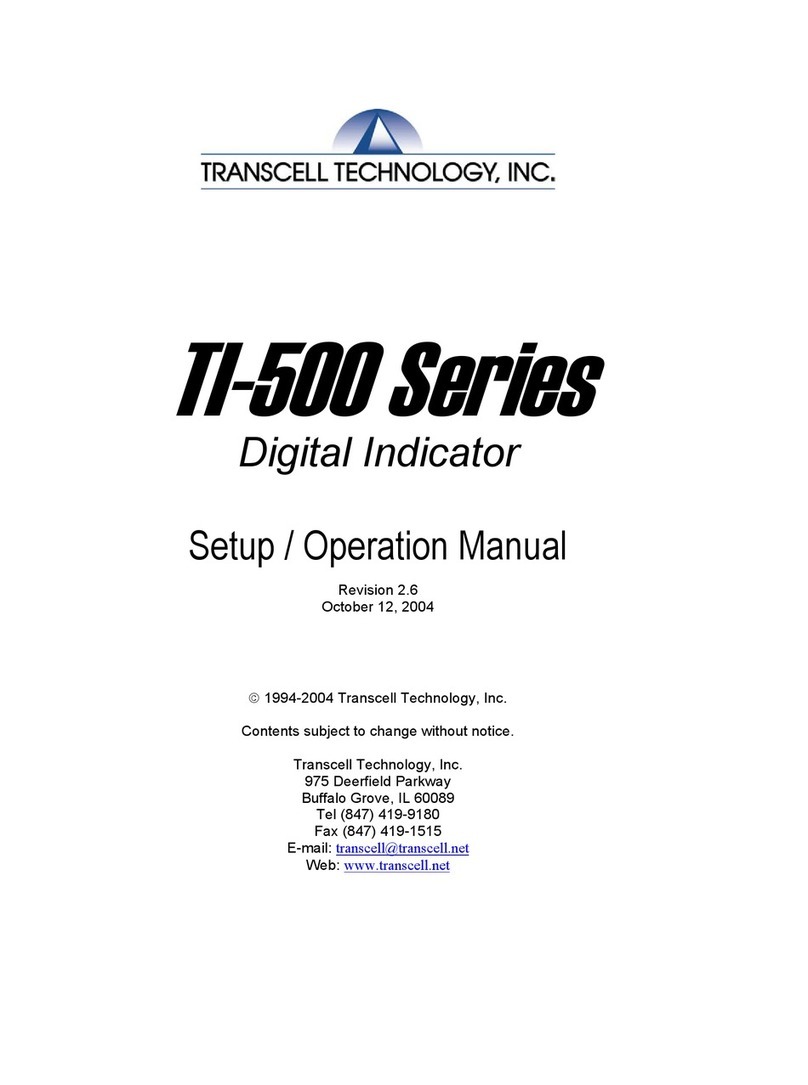 Transcell Technology TI-500E3 Parts list manual