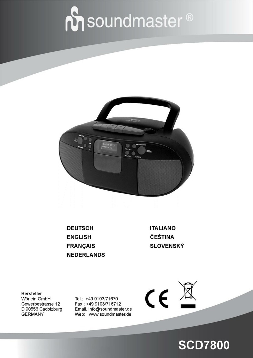 SOUNDMASTER SCD7800 manual