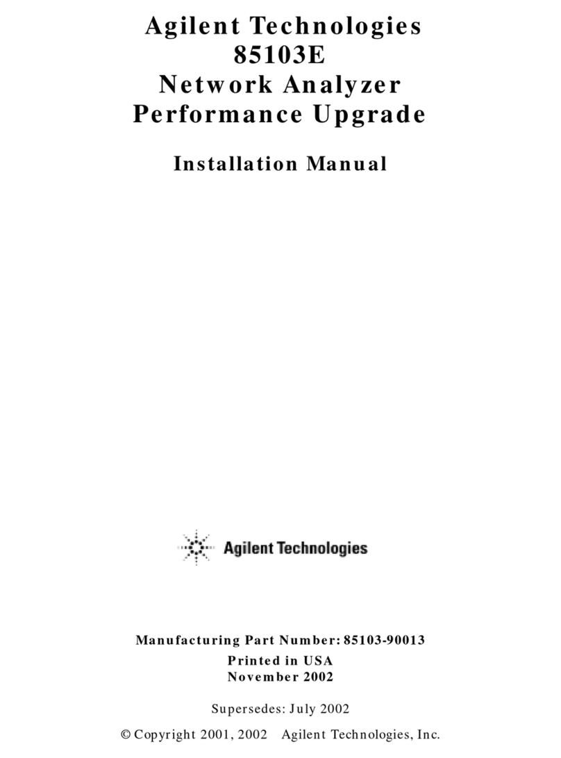 Agilent Technologies 85103E installation manual
