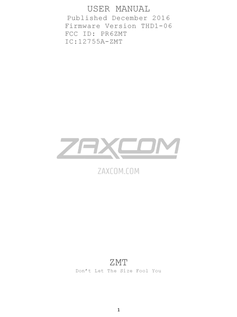 Zaxcom ZMT User manual