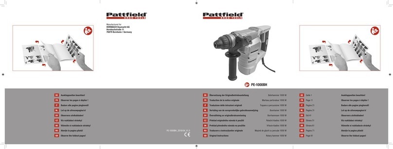 Pattfield Ergo Tools PE-1000BH Original instructions
