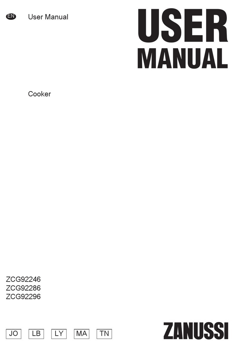 Zanussi ZCG92246 User manual Zanussi ZCG92246 User manual