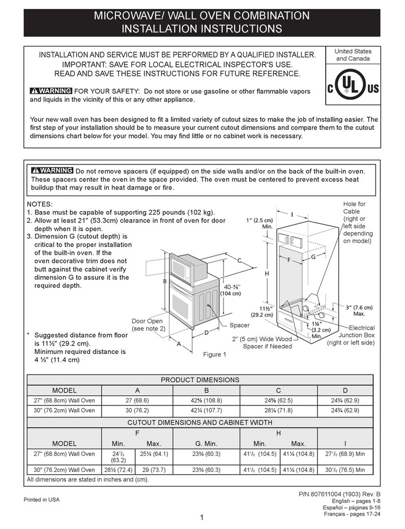 Frigidaire FGMC2766UDA User manual Frigidaire FGMC2766UDA User manual