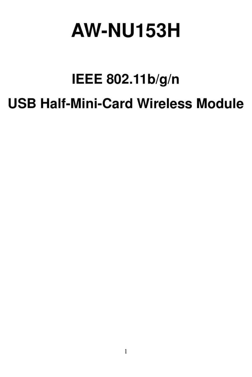 AzureWave AW-NU153H user manual
