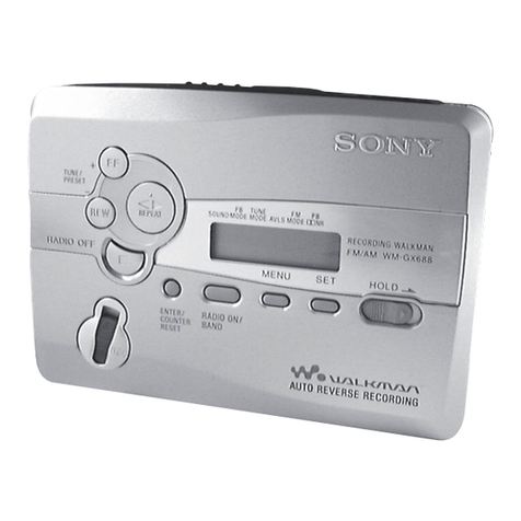 Sony WALKMAN WM-GX680 Service manual
