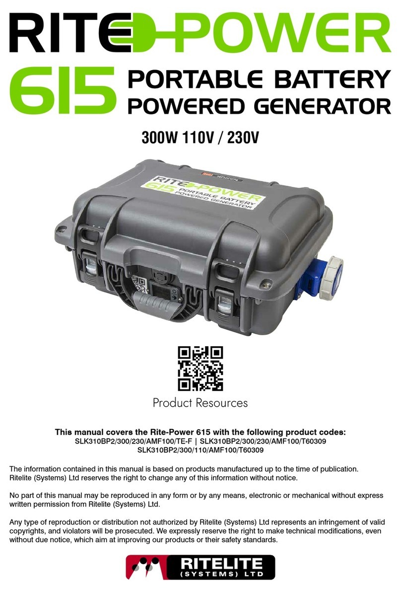 Ritelite RITE-POWER 615 manual