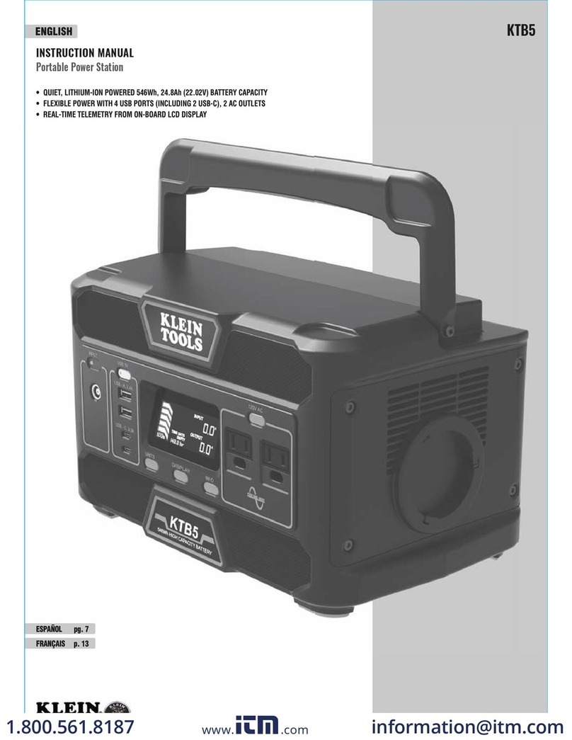 Klein Tools KTB5 User manual