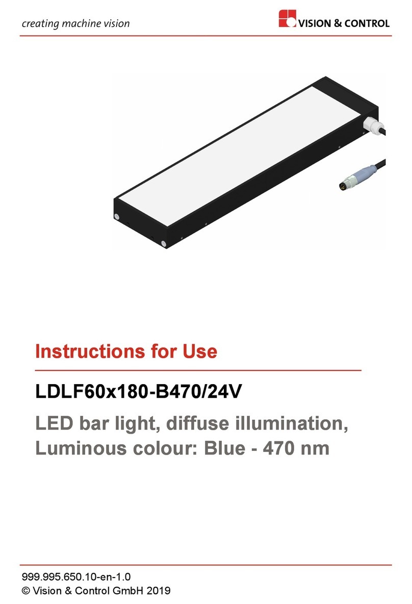 Vision & Control LDLF60x180-B470/24V Instructions for use