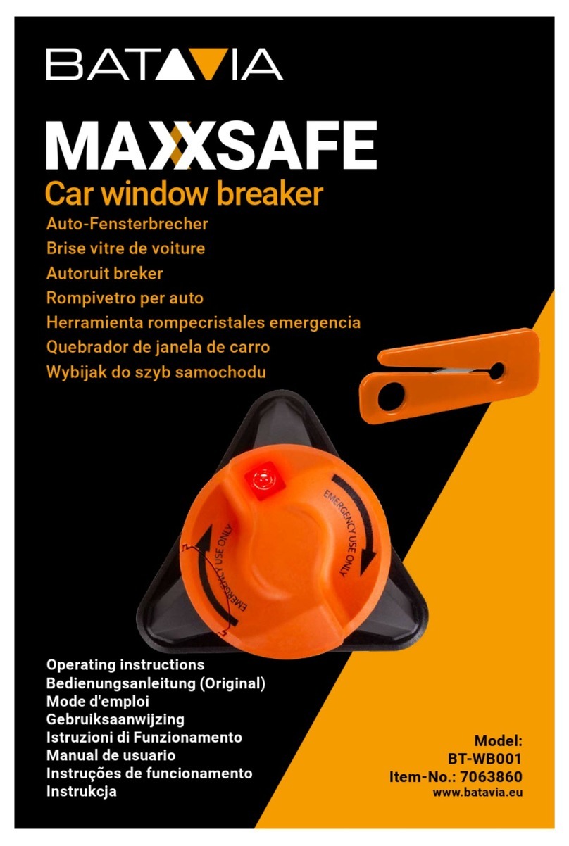 Batavia Maxxsafe BT-WB001 operating instructions Batavia Maxxsafe BT-WB001 operating instructions