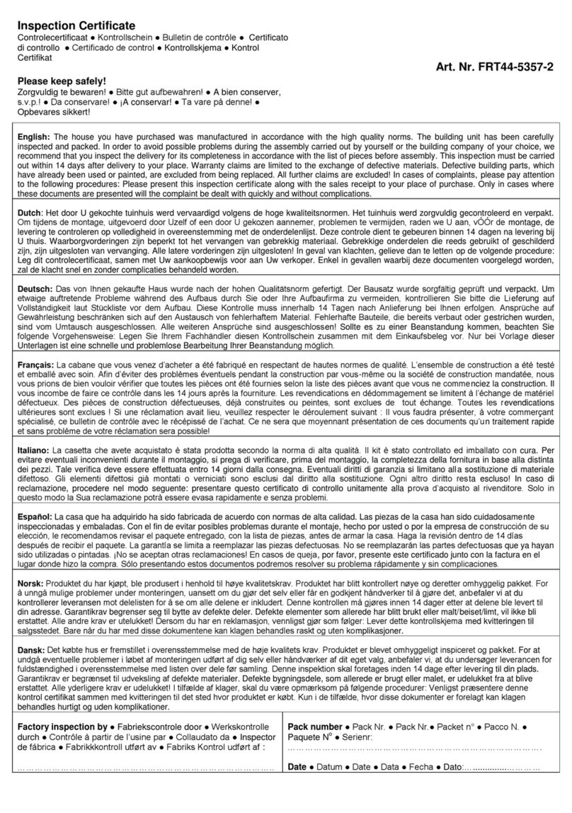 Lemeks Palmako Irene FRT44-5357-2 installation manual Lemeks Palmako Irene FRT44-5357-2 installation manual