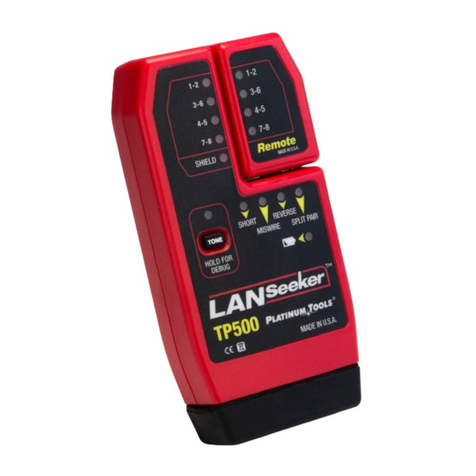 Platinum Tools LANSeeker TP500 user manual