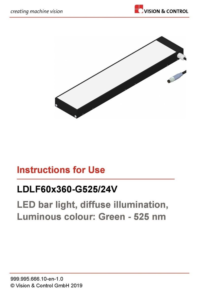 Vision & Control LDLF60x360-G525/24V Instructions for use