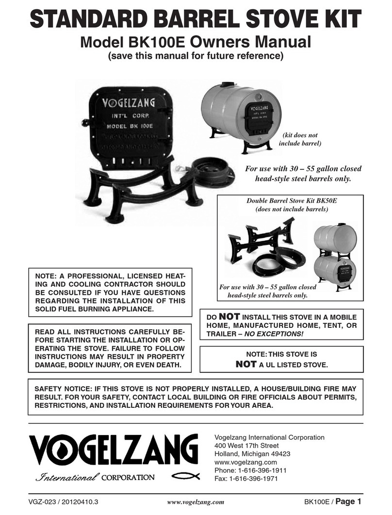 Vogelzang International BK100E owner's manual